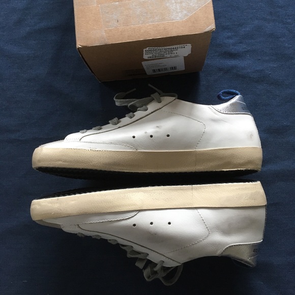 Golden Goose Superstar White/Navy/Multi sz 39 NIB - Picture 5 of 7
